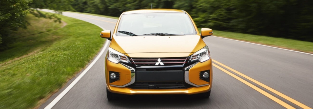 2024 Mitsubishi Mirage Front View in Yellow