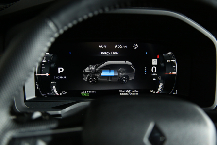Outlander Plug-In Hybrid Cluster Displaying Energy Flow