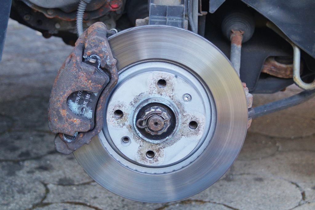 A brake that needs maintenance near San Jose, CA 