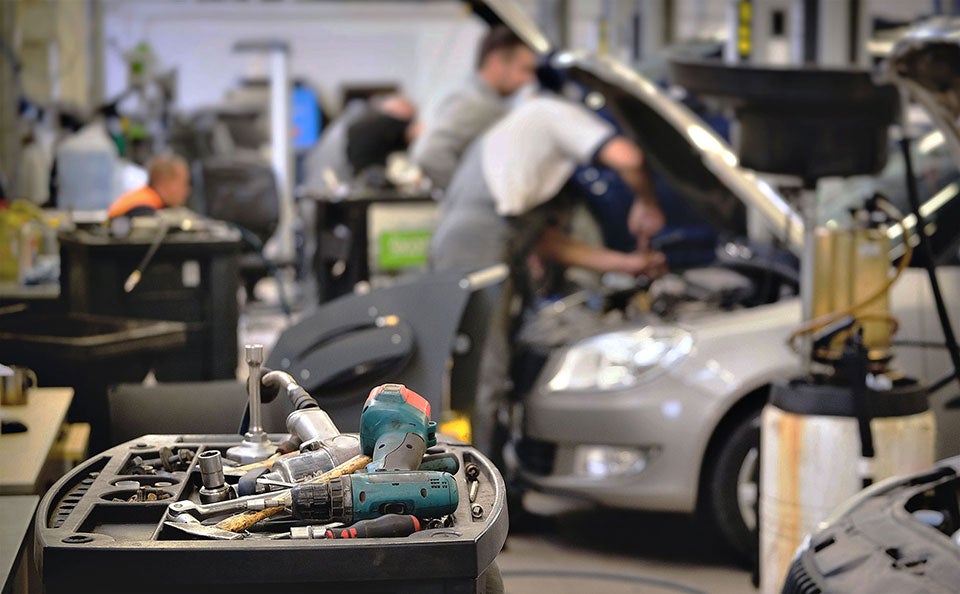 Work being done on a Mitsubishi vehicle such as checking the alternator in San Jose, CA