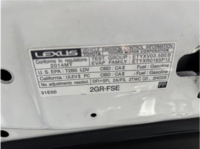 2014 Lexus IS IS 350 Sedan 4D