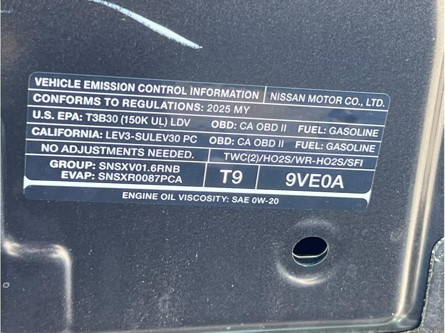 2025 Nissan Versa S Sedan 4D