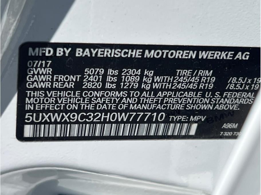 2017 BMW X3 xDrive28i Sport Utility 4D