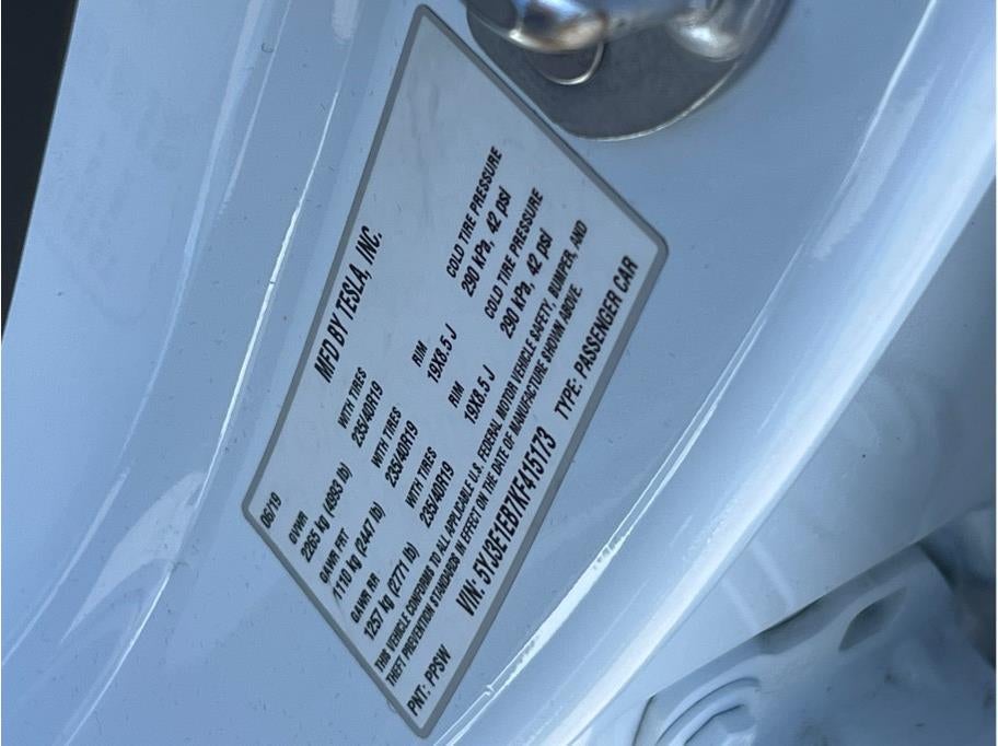 2019 Tesla Model 3 Long Range Sedan 4D