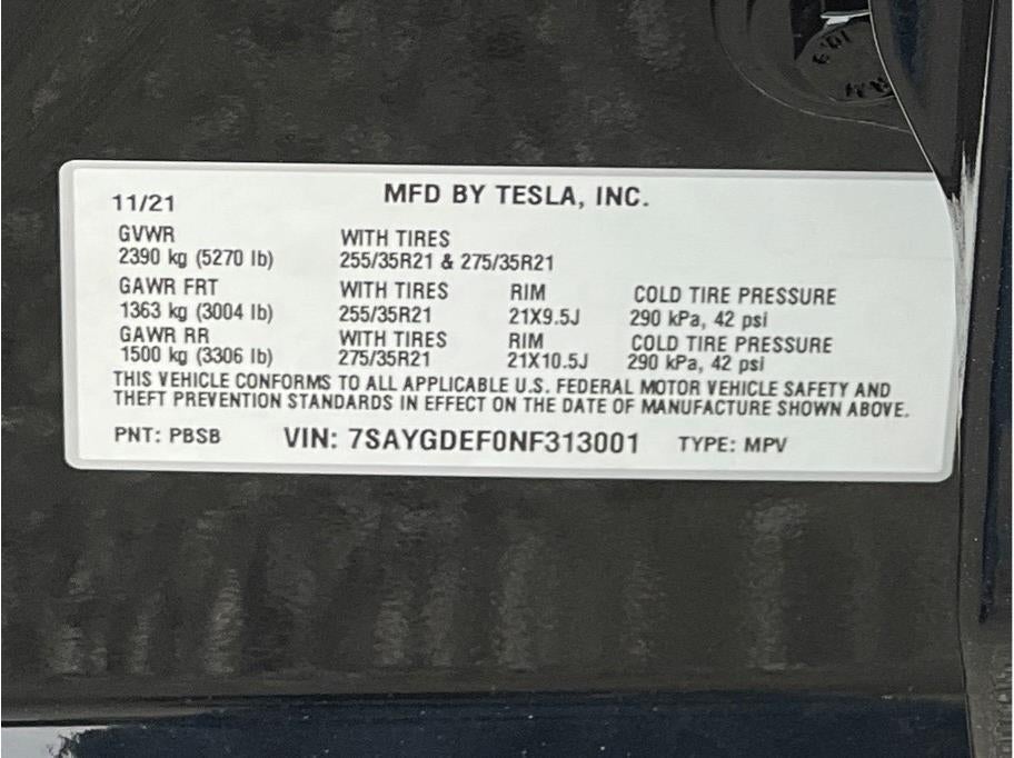 2022 Tesla Model Y Performance Sport Utility 4D