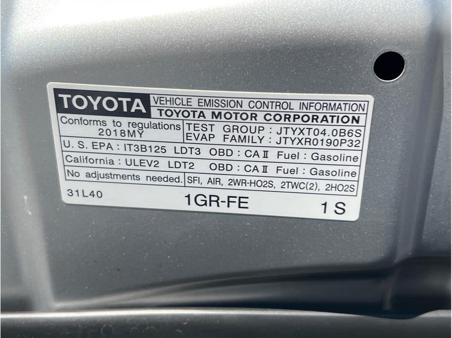 2018 Toyota 4Runner SR5 Sport Utility 4D