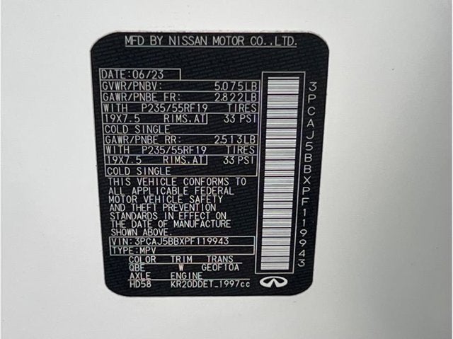 2023 INFINITI QX50 LUXE Sport Utility 4D