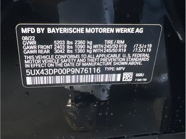2023 BMW X3 sDrive30i Sport Utility 4D